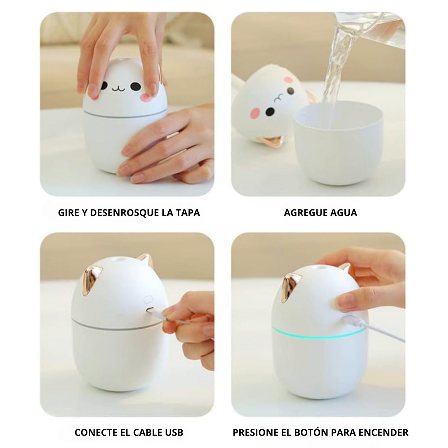 MINI HUMIDIFICADOR LED