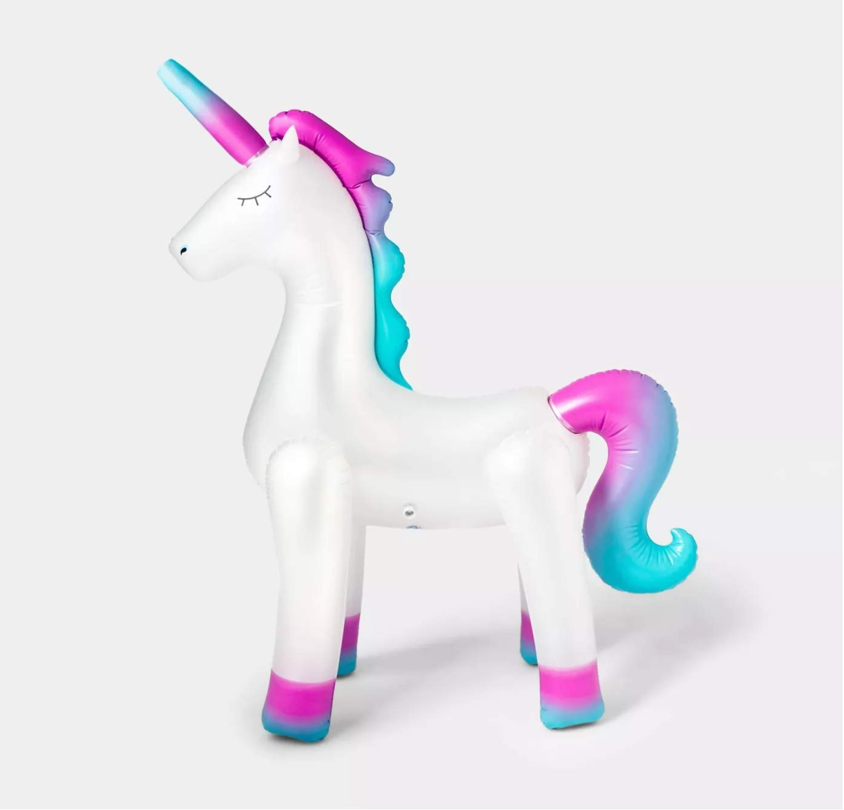 INFLABLE UNICORNIO CON ASPERSOR DE AGUA