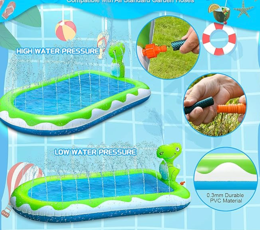 PISCINA CON ASPERSOR DE AGUA