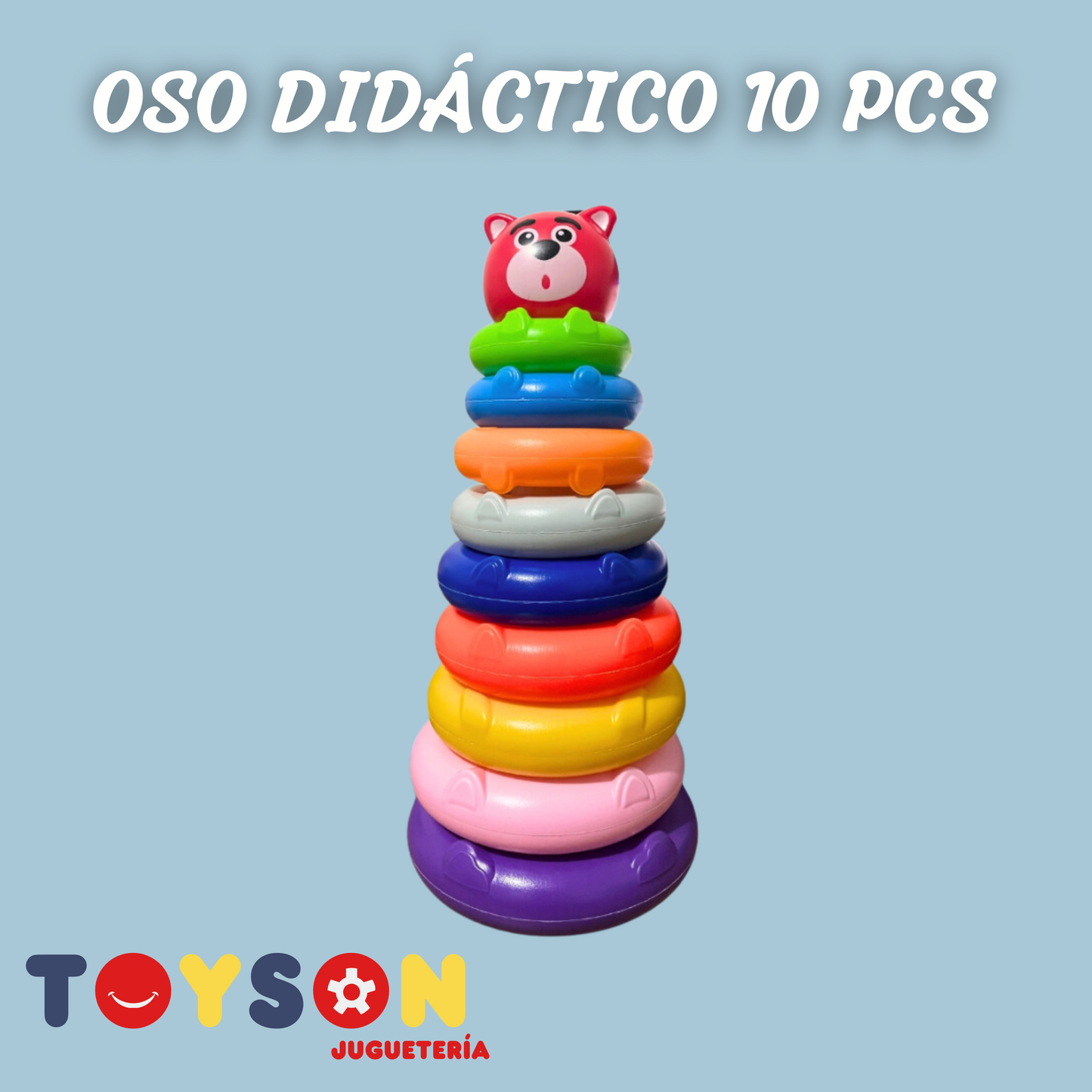 OSO DIDÁCTICO 10 PCS